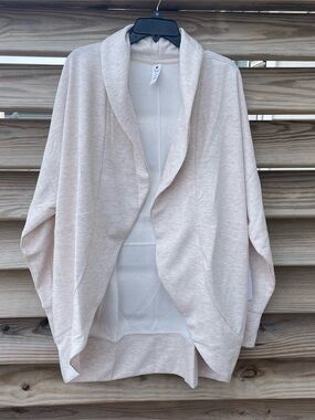Yogalicious Heather Crystal Gray Scuba London Open Cardigan Women M & L NWT